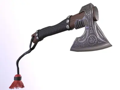  Viking ax LowPoly GameReady 3D model Low-poly 3D model