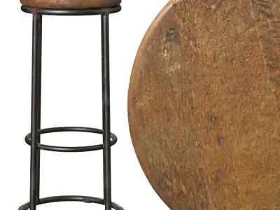 Industrial stools and chairs part2 3D model