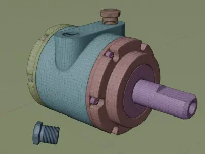Electric Motor Concept Design 3D model