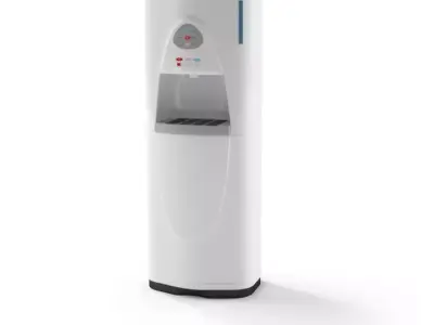 White Office Water Dispenser 3D model