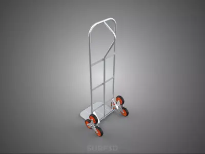TRIPLE 3 WHEEL PHANDLE STAIR CRAWLER CLIMBING HAND TRUCK LIFTING 3D model