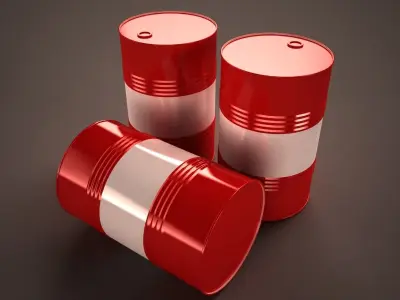 Steel barrel Free low-poly 3D model purchase