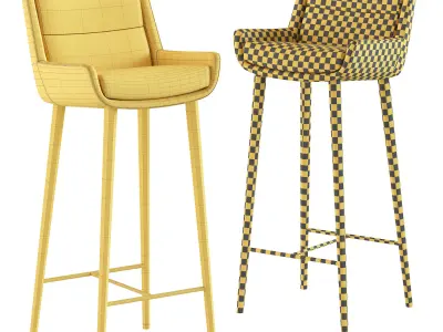 Naughtone Hush Barstool 3D model