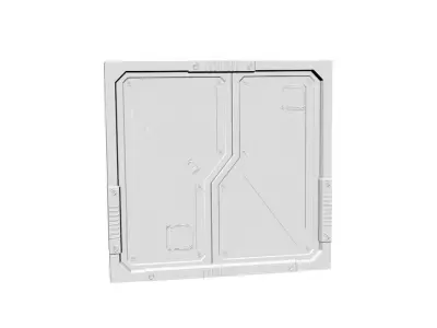 sci fi door Free low-poly 3D model purchase