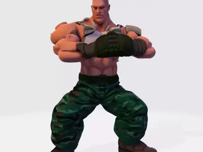High Poly Jack 5 from takken Character 3D  3D print model