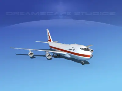  747-100 Jumbo Jet Boeing Aircraft 3D model
