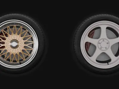 Car Wheels Pack  3D model