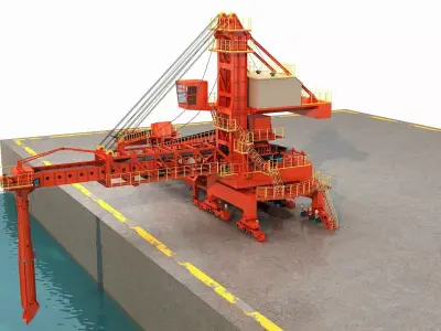 Stacker Reclaimer 3D model buy