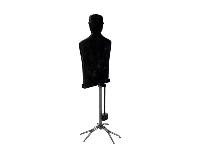 Rocking shooting target Low-poly 3D model