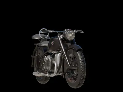 Motorcycle m-72 3D model