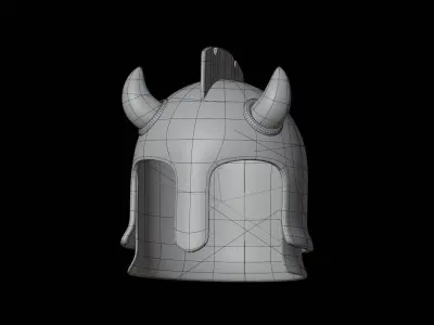 Ancient Helmet 3D Illustration 3D model get