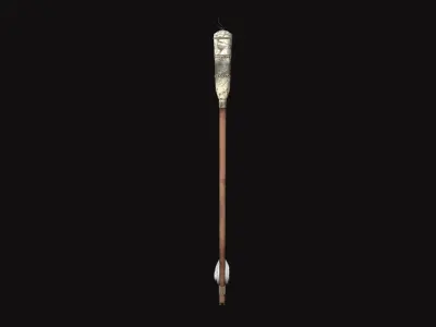 Medieval Fire Arrow V01 Low-poly 3D model