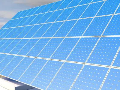 Solar Plant 3D model