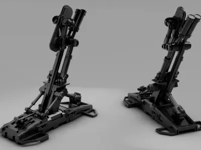 Landing Gear Low-poly 3D model