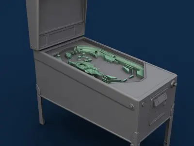 Pinball table 3D model