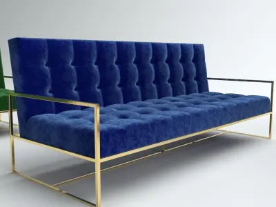 Vintage Panadin Sofa Set 3D model