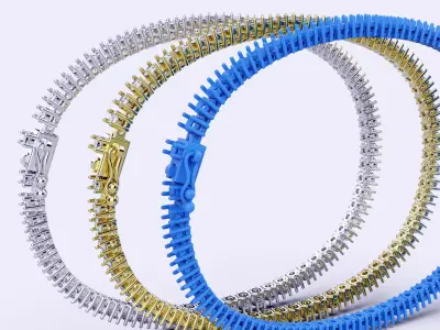Diamond Tennis Bracelet 3D print model