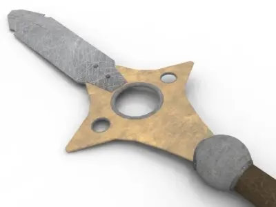 King Spear Low-poly 3D model