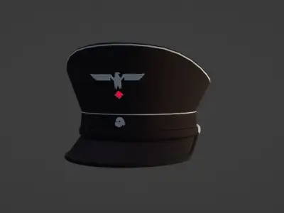 NZI officer hat 3d Low-poly 3D model
