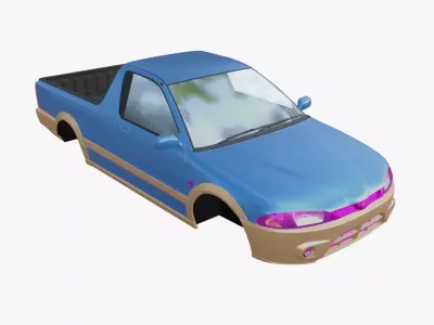 2002 Proton Jumbuck Low-poly 3D model