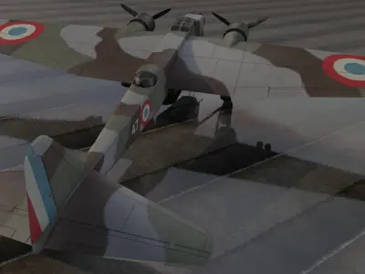 Amiot 143M 3D model