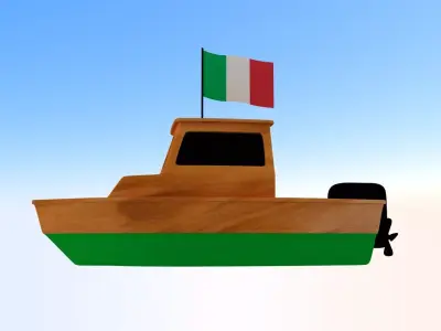 Italy Fishing Boat 3D model
