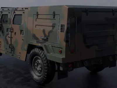 Korean Military Jeep K-151 3D model
