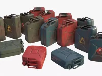 Jerrycan Assets Collection 3D Model Pack