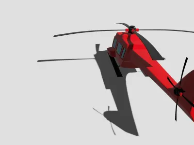 rescue helicopter 3D model