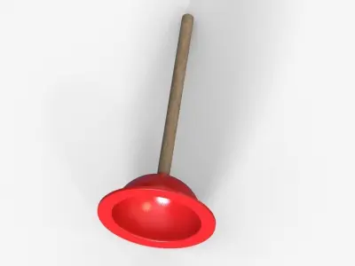 Sink Plunger Free 3D model