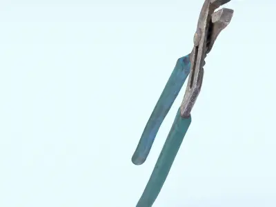 Wrench Middle Poly 3D model purchase