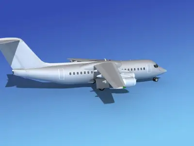 BAe 146-300 Bare Metal 3D model