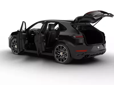 Porsche Cayenne S E-Hybrid Black Edition HQ 2025 3d model 3D model