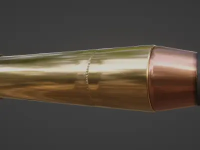 FPS Revolver Kit Low-poly 3D model