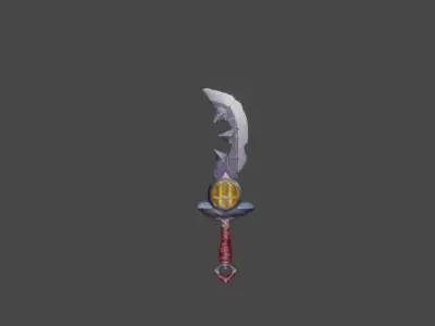 Zeloeman Sword A 59 Low-poly 3D model