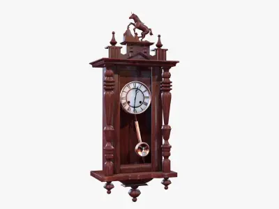 Pendulum Wall Clock 3D model