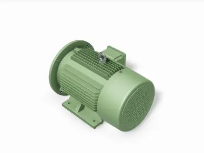 132M B35 Left IEC electric motor - 3D CAD model 3D model