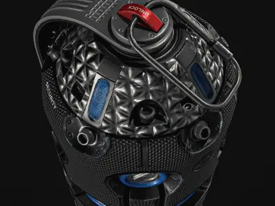 Sci-fi Grenade Low-poly 3D model order