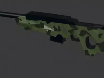 AWM SNIPER  Free low-poly 3D model