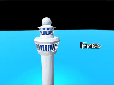 Tower free lighthouse Free low-poly 3D model