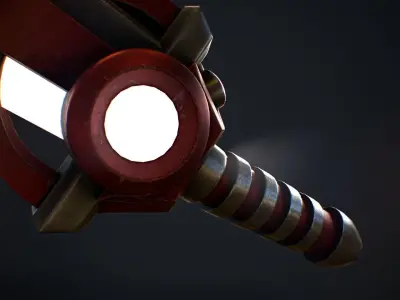 Sci-Fi Sword - 3D Prop Low-poly 3D model