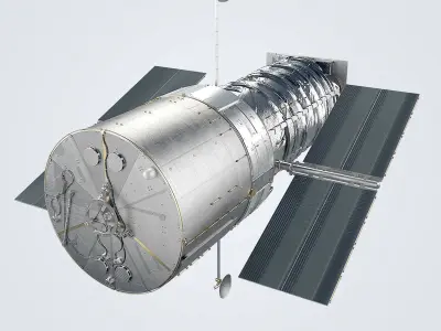 Hubble Telescope 3D model