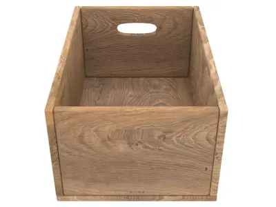 Wooden Box Color 2 3D model