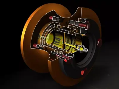 Rail Wheel 3D model