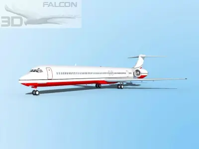 Falcon3D MD-80 Corporate 4 3D model