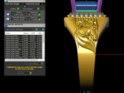 Thrilling horse ring  Part 2 3D print model