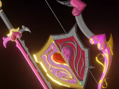 Half Love Weapon Pack Low-poly 3D model