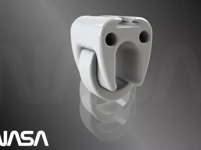 simple handrailclamp Free 3D model