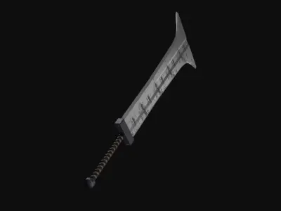 Big Sword Warrior Low-poly 3D model