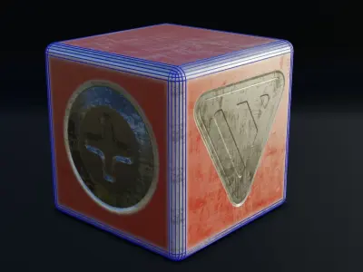 Sci-Fi Box Low-poly 3D model buy